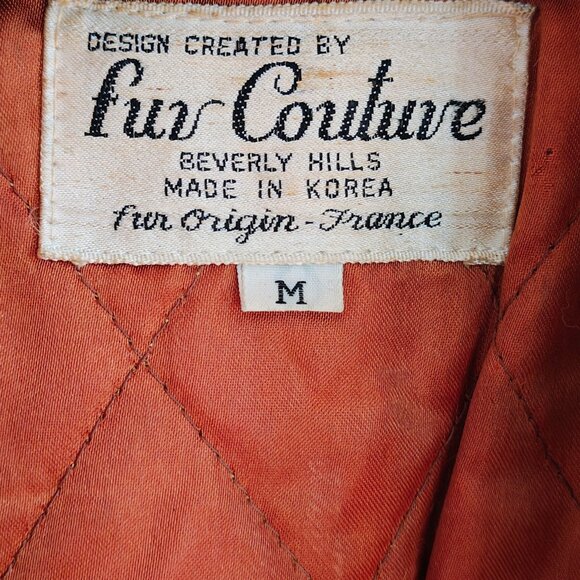 Vintage 70's Fur Bomber Jacket - Picture 3 of 9